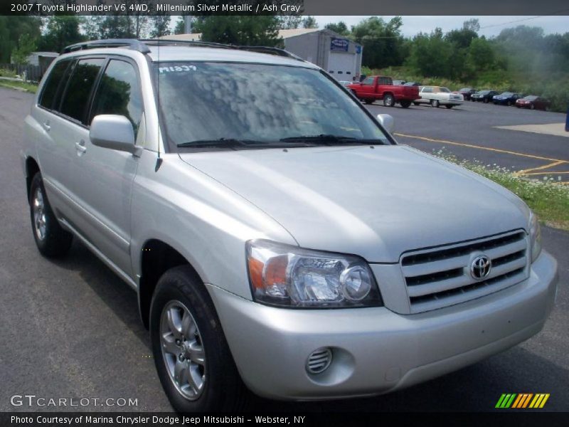 Millenium Silver Metallic / Ash Gray 2007 Toyota Highlander V6 4WD