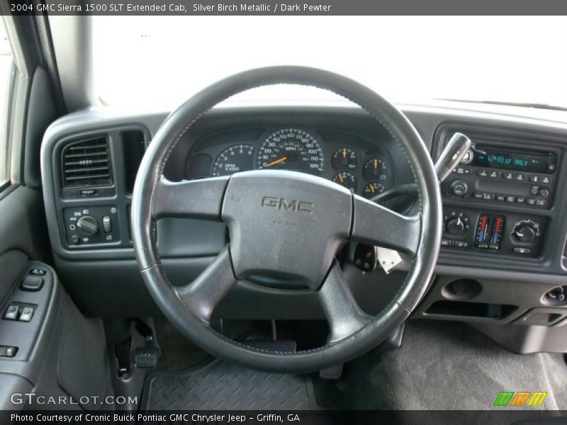 Silver Birch Metallic / Dark Pewter 2004 GMC Sierra 1500 SLT Extended Cab