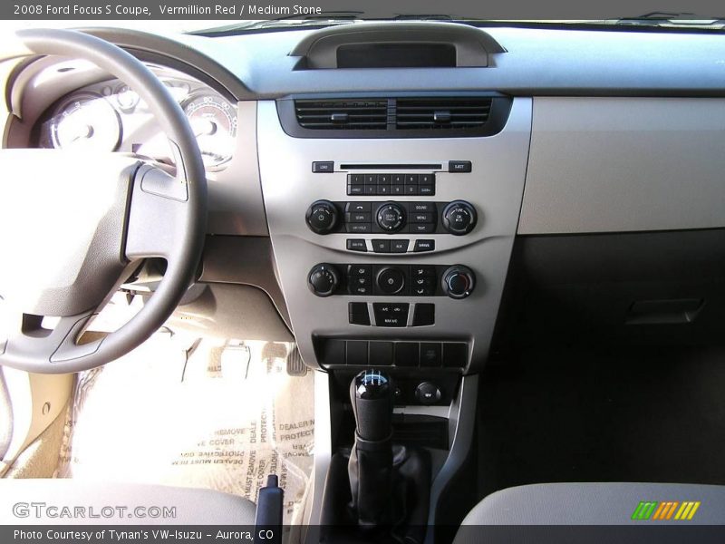 Vermillion Red / Medium Stone 2008 Ford Focus S Coupe