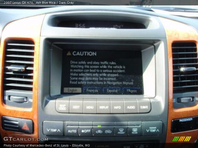 Ash Blue Mica / Dark Gray 2007 Lexus GX 470