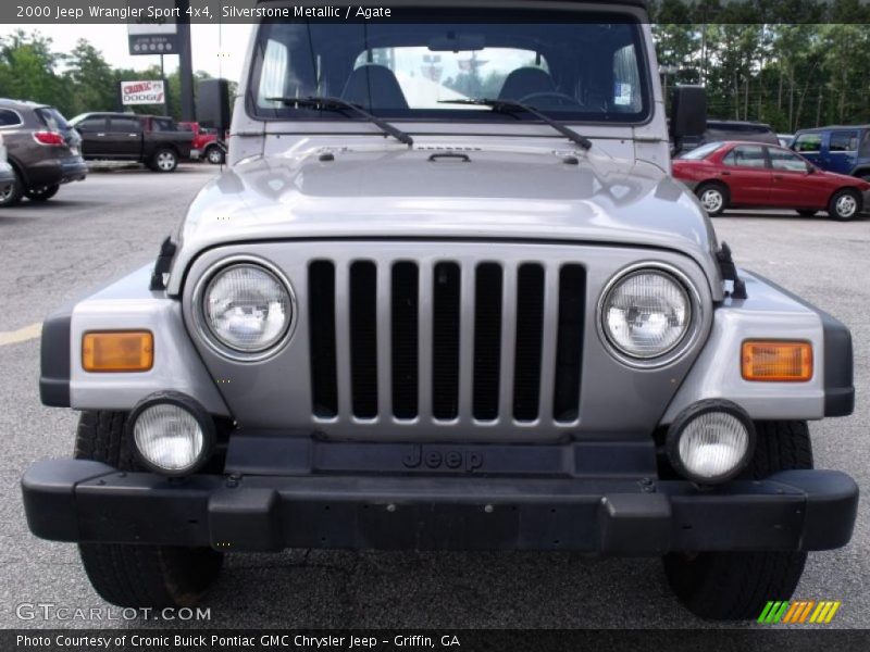 Silverstone Metallic / Agate 2000 Jeep Wrangler Sport 4x4