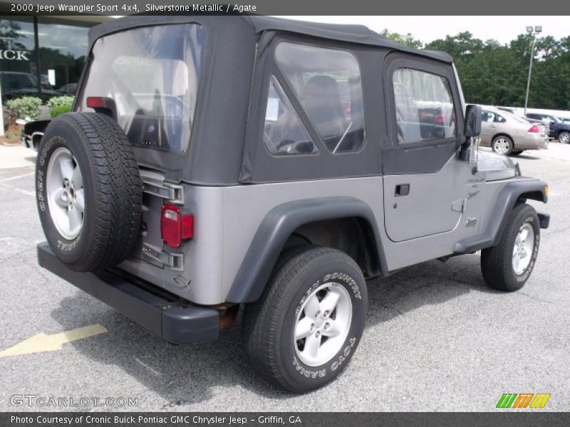 Silverstone Metallic / Agate 2000 Jeep Wrangler Sport 4x4