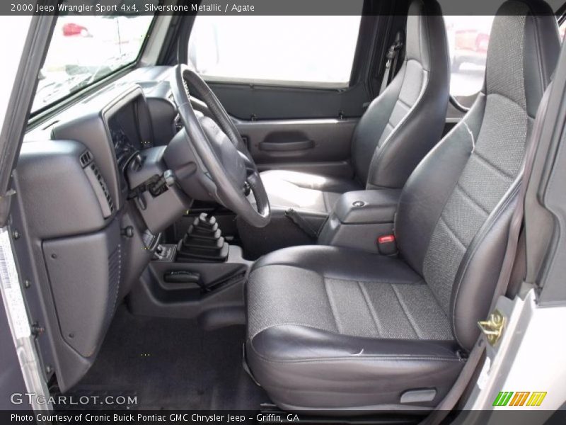 Silverstone Metallic / Agate 2000 Jeep Wrangler Sport 4x4