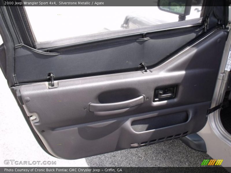 Silverstone Metallic / Agate 2000 Jeep Wrangler Sport 4x4