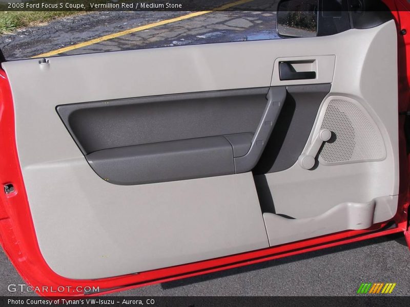 Vermillion Red / Medium Stone 2008 Ford Focus S Coupe