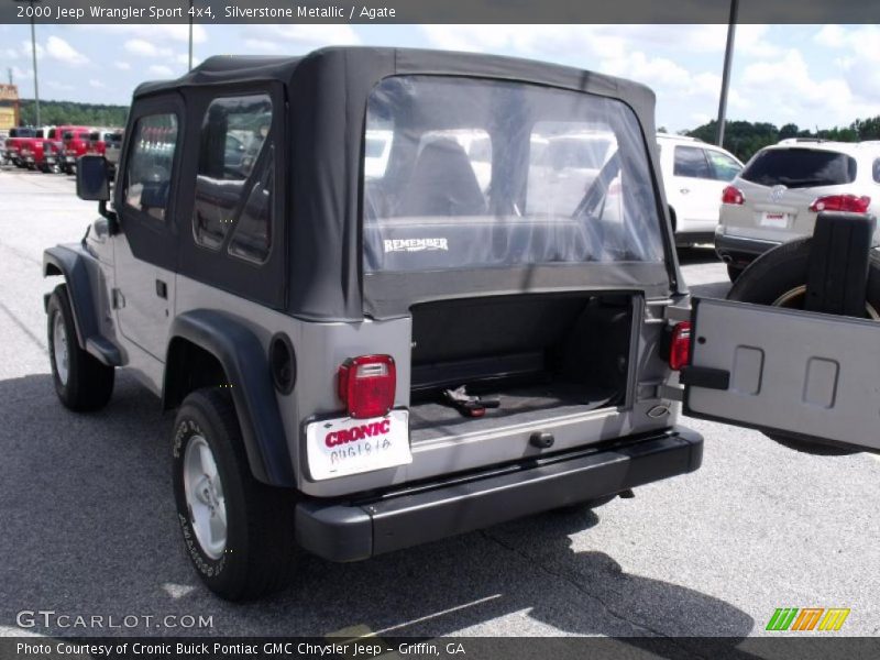 Silverstone Metallic / Agate 2000 Jeep Wrangler Sport 4x4