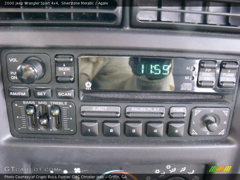 Silverstone Metallic / Agate 2000 Jeep Wrangler Sport 4x4