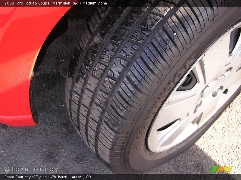 Vermillion Red / Medium Stone 2008 Ford Focus S Coupe