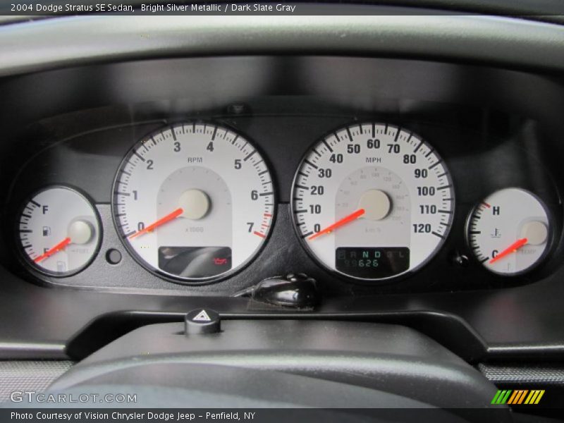 Bright Silver Metallic / Dark Slate Gray 2004 Dodge Stratus SE Sedan
