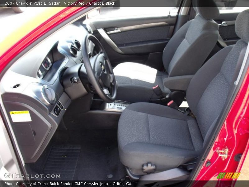 Victory Red / Charcoal Black 2007 Chevrolet Aveo LT Sedan