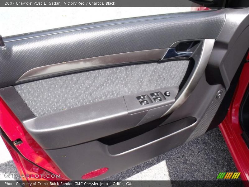 Victory Red / Charcoal Black 2007 Chevrolet Aveo LT Sedan