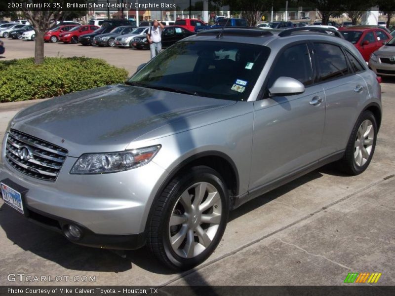 Brilliant Silver Metallic / Graphite Black 2003 Infiniti FX 35