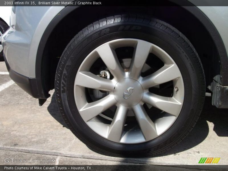 Brilliant Silver Metallic / Graphite Black 2003 Infiniti FX 35