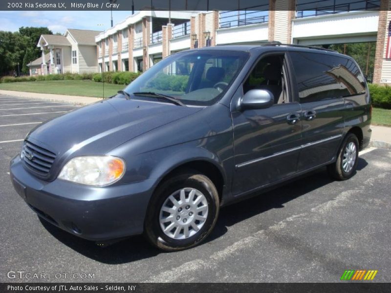 Misty Blue / Gray 2002 Kia Sedona LX