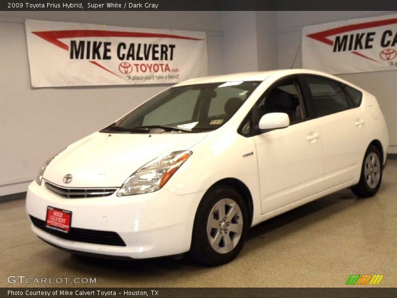 Super White / Dark Gray 2009 Toyota Prius Hybrid
