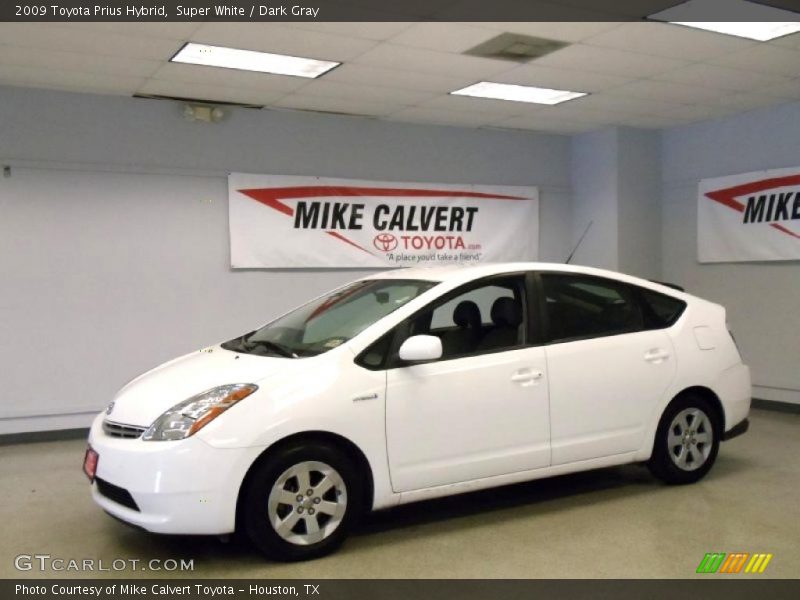 Super White / Dark Gray 2009 Toyota Prius Hybrid