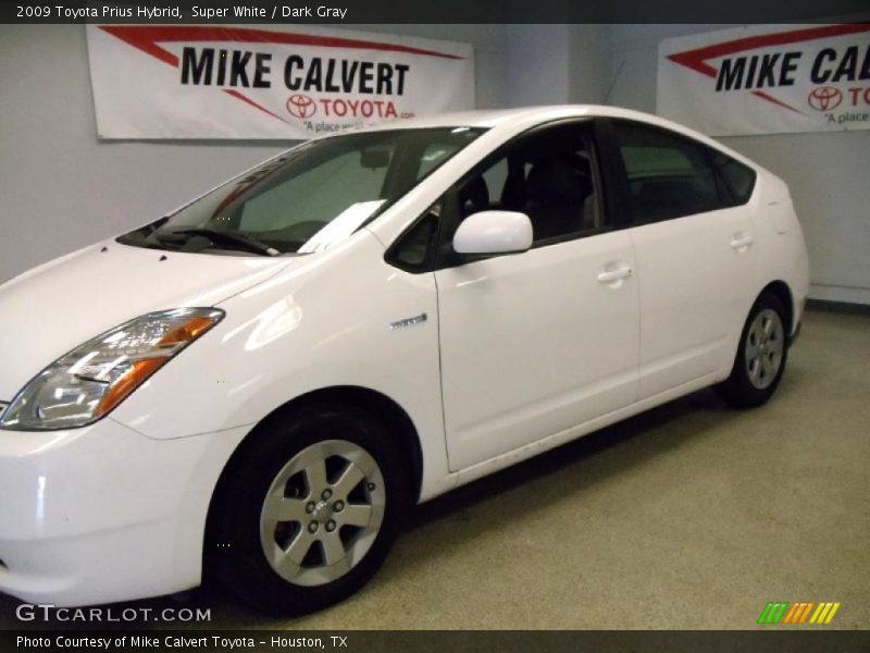 Super White / Dark Gray 2009 Toyota Prius Hybrid