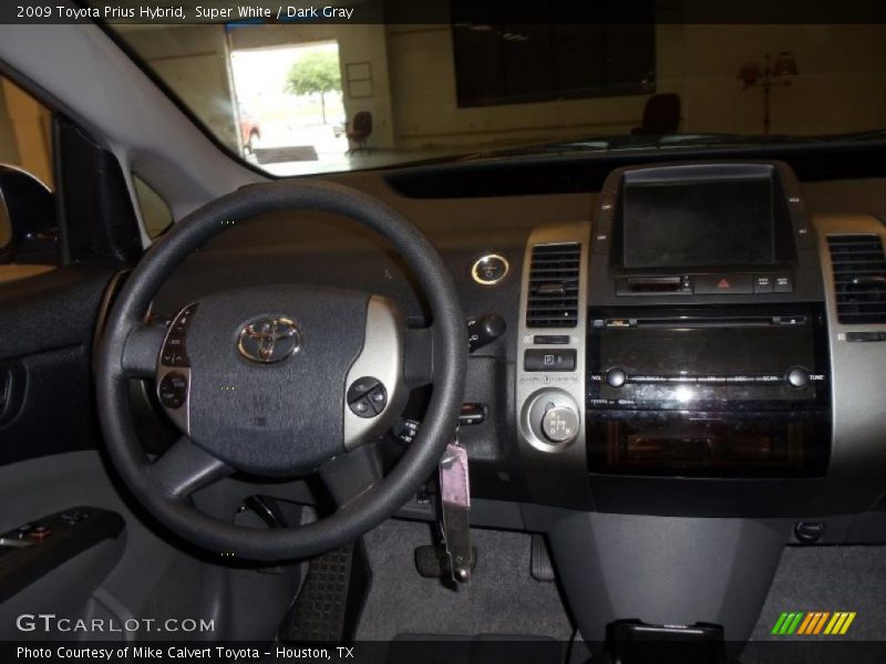 Super White / Dark Gray 2009 Toyota Prius Hybrid