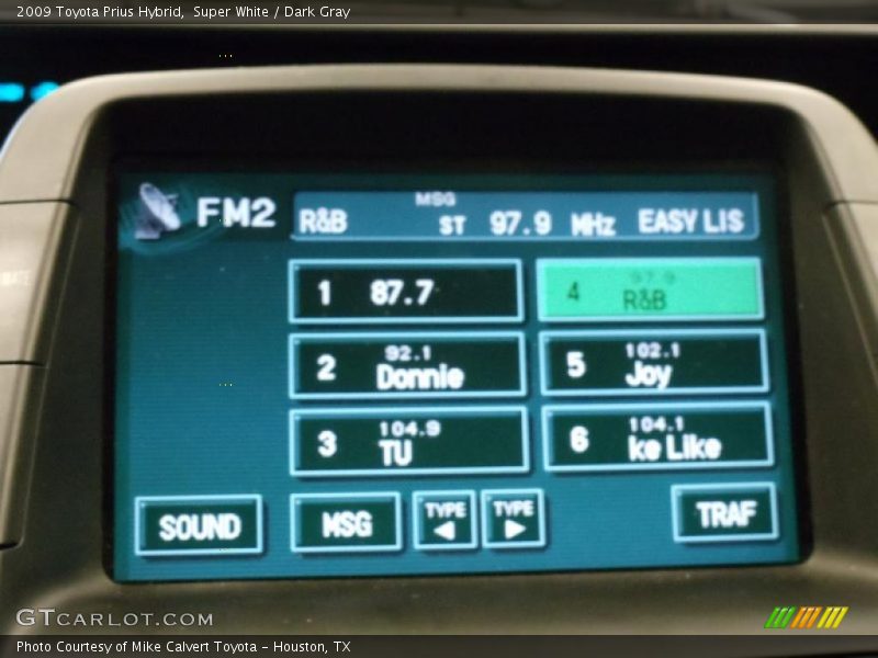 Super White / Dark Gray 2009 Toyota Prius Hybrid