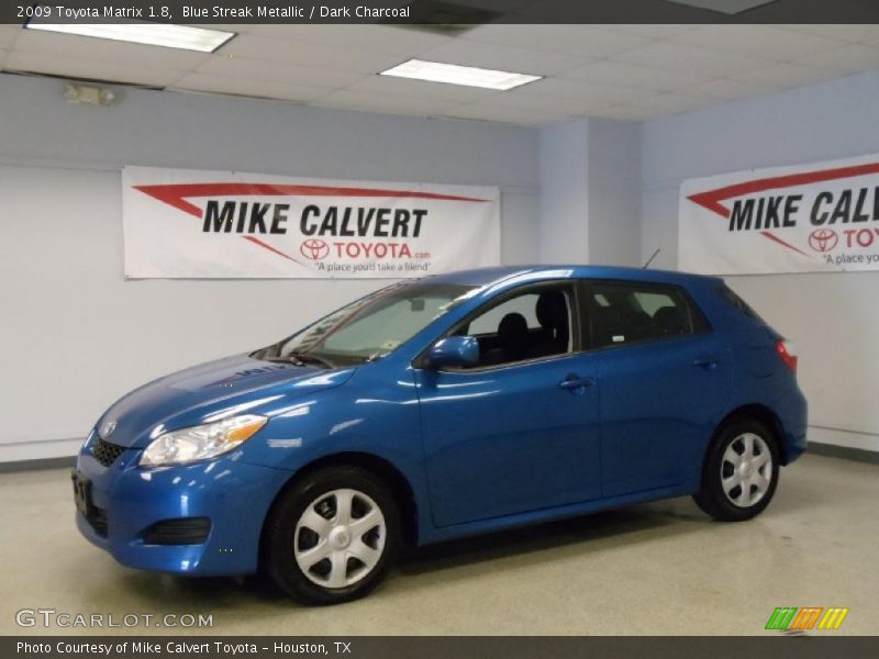Blue Streak Metallic / Dark Charcoal 2009 Toyota Matrix 1.8