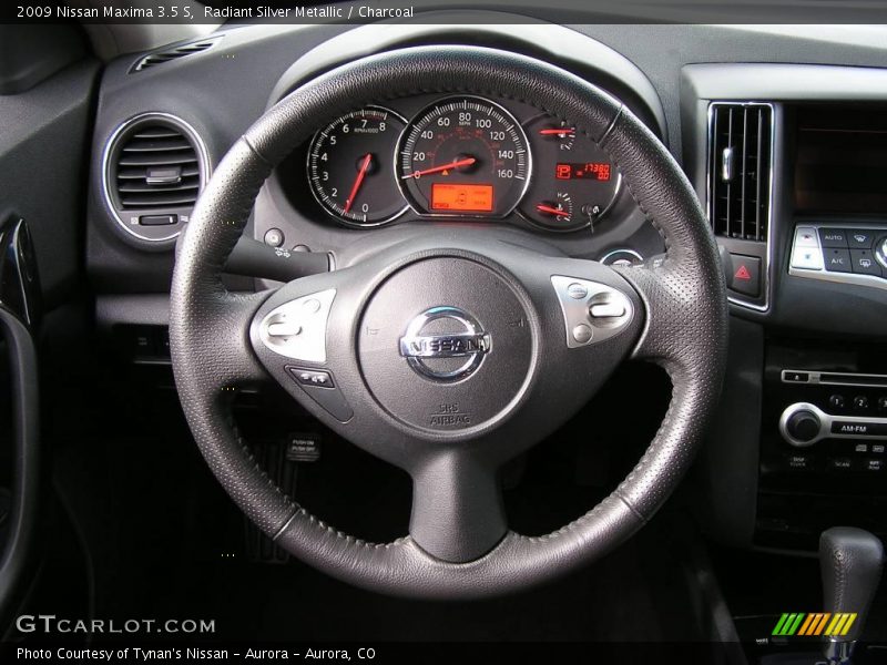 Radiant Silver Metallic / Charcoal 2009 Nissan Maxima 3.5 S