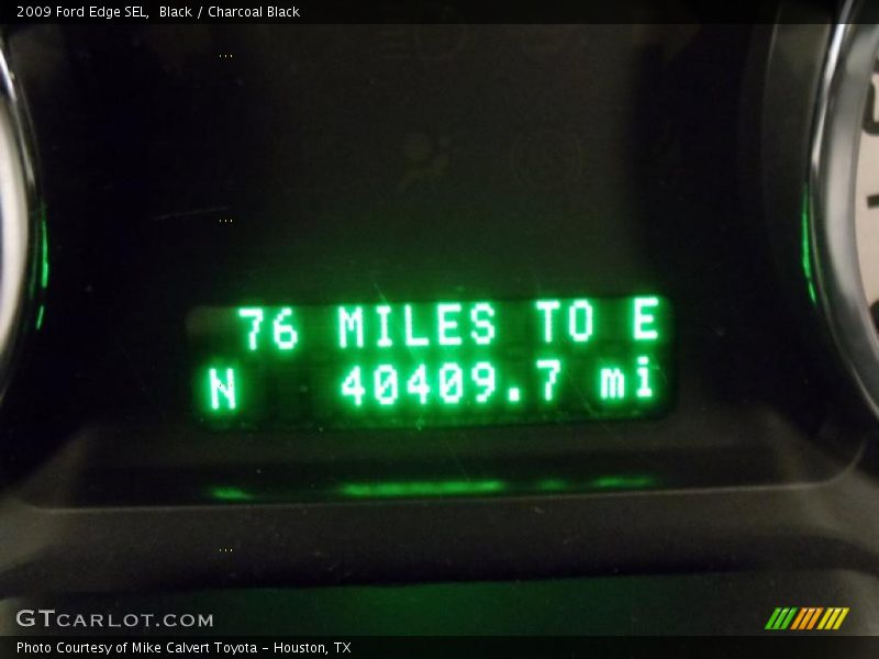 Black / Charcoal Black 2009 Ford Edge SEL