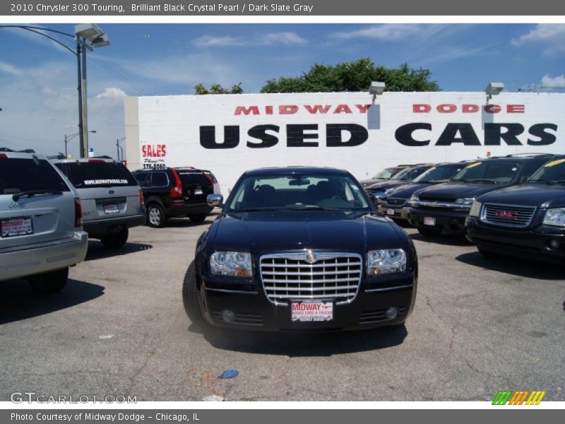Brilliant Black Crystal Pearl / Dark Slate Gray 2010 Chrysler 300 Touring
