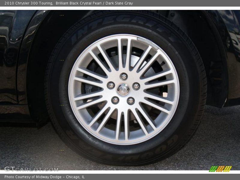 Brilliant Black Crystal Pearl / Dark Slate Gray 2010 Chrysler 300 Touring