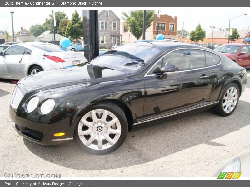 Diamond Black / Ochre 2005 Bentley Continental GT