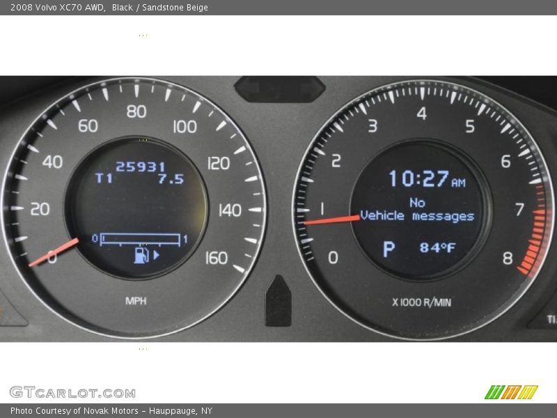 Black / Sandstone Beige 2008 Volvo XC70 AWD