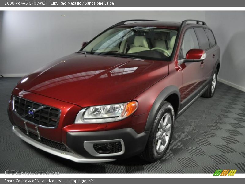 Ruby Red Metallic / Sandstone Beige 2008 Volvo XC70 AWD