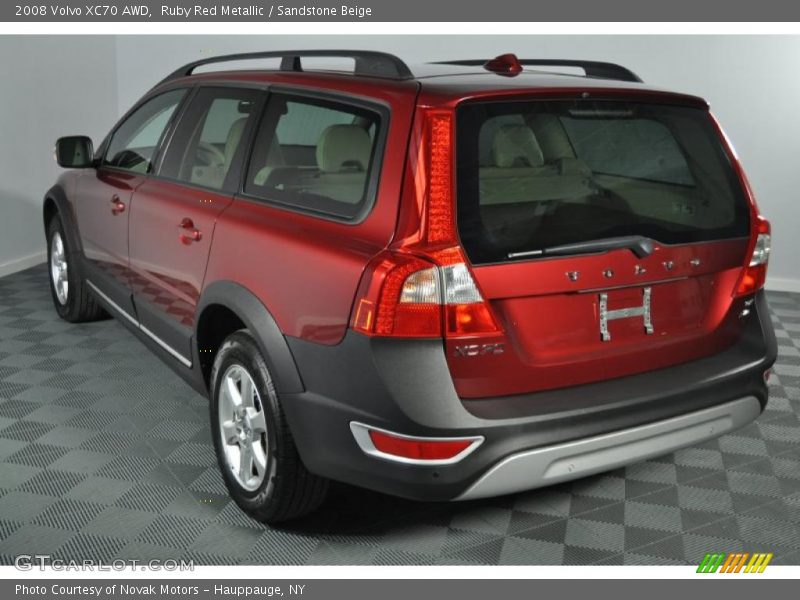 Ruby Red Metallic / Sandstone Beige 2008 Volvo XC70 AWD