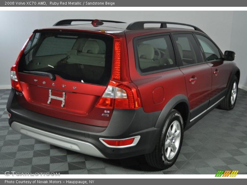 Ruby Red Metallic / Sandstone Beige 2008 Volvo XC70 AWD