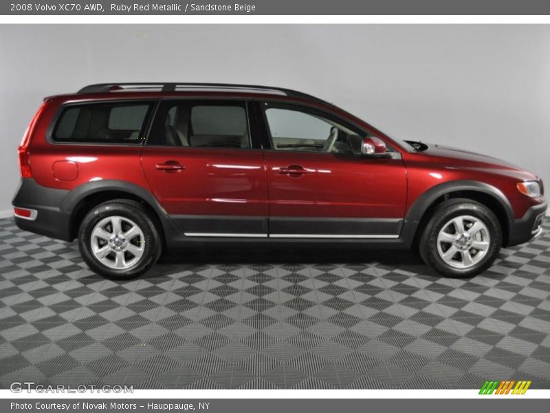 Ruby Red Metallic / Sandstone Beige 2008 Volvo XC70 AWD