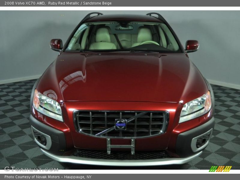 Ruby Red Metallic / Sandstone Beige 2008 Volvo XC70 AWD