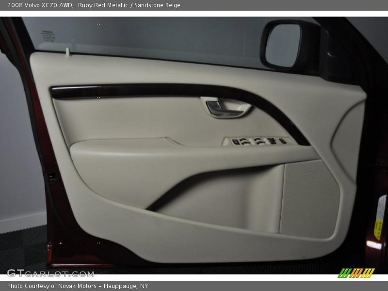 Ruby Red Metallic / Sandstone Beige 2008 Volvo XC70 AWD