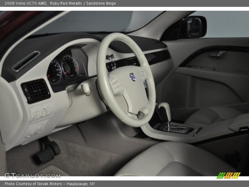 Ruby Red Metallic / Sandstone Beige 2008 Volvo XC70 AWD
