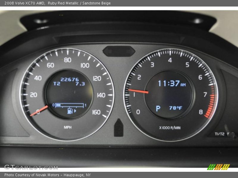 Ruby Red Metallic / Sandstone Beige 2008 Volvo XC70 AWD