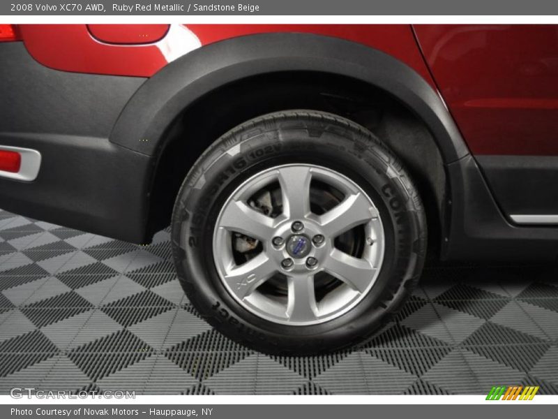 Ruby Red Metallic / Sandstone Beige 2008 Volvo XC70 AWD
