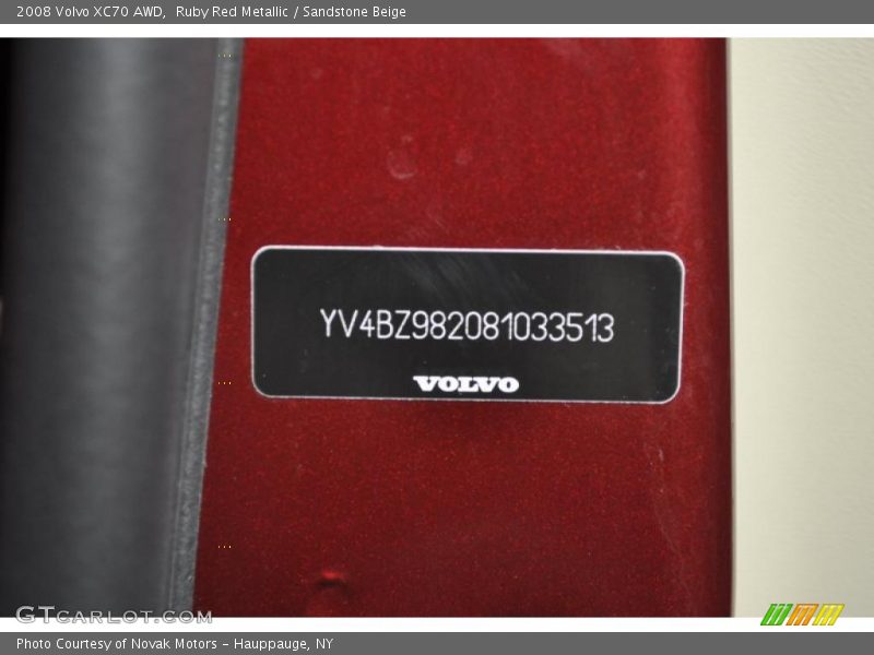 Ruby Red Metallic / Sandstone Beige 2008 Volvo XC70 AWD