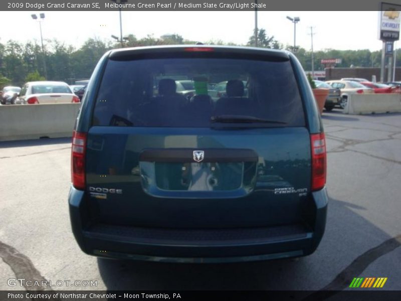 Melbourne Green Pearl / Medium Slate Gray/Light Shale 2009 Dodge Grand Caravan SE