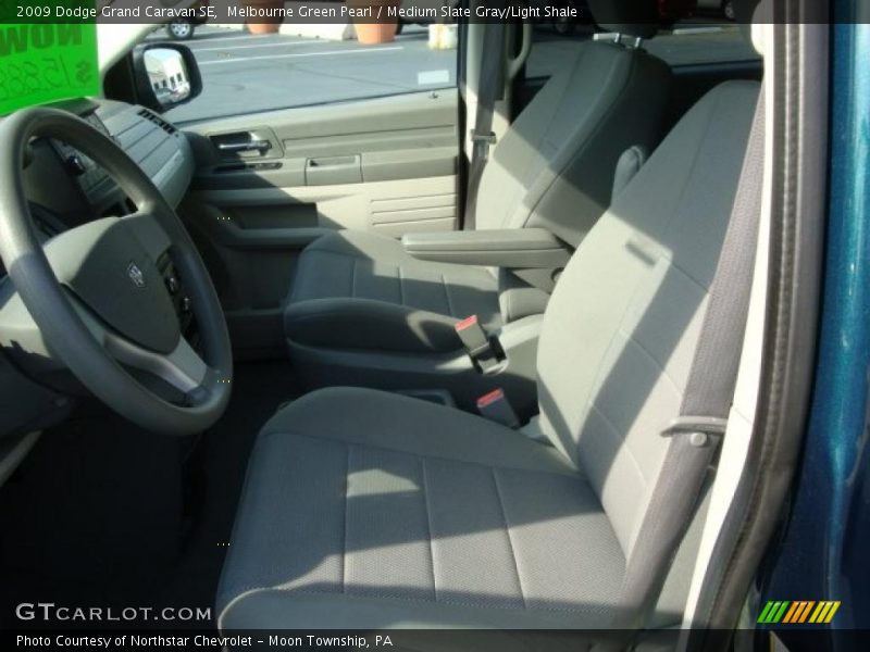 Melbourne Green Pearl / Medium Slate Gray/Light Shale 2009 Dodge Grand Caravan SE