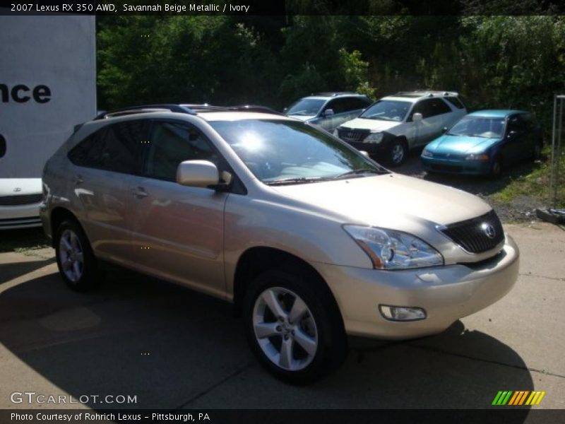 Savannah Beige Metallic / Ivory 2007 Lexus RX 350 AWD