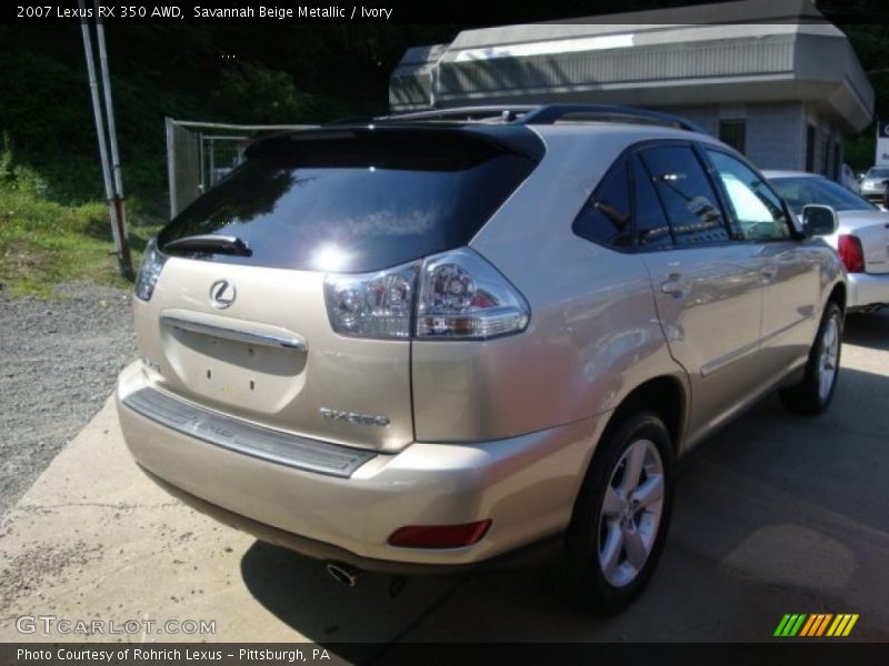 Savannah Beige Metallic / Ivory 2007 Lexus RX 350 AWD
