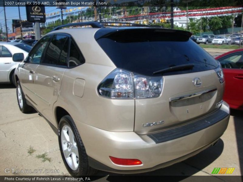Savannah Beige Metallic / Ivory 2007 Lexus RX 350 AWD