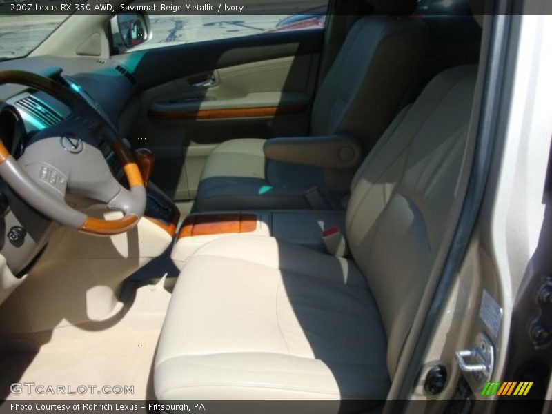 Savannah Beige Metallic / Ivory 2007 Lexus RX 350 AWD