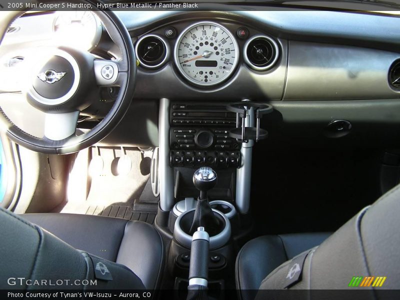 Hyper Blue Metallic / Panther Black 2005 Mini Cooper S Hardtop