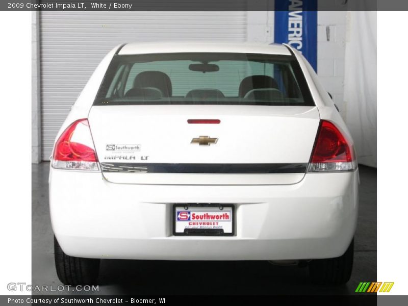 White / Ebony 2009 Chevrolet Impala LT