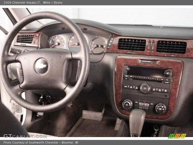 White / Ebony 2009 Chevrolet Impala LT