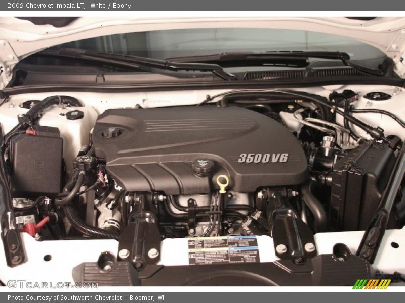 White / Ebony 2009 Chevrolet Impala LT